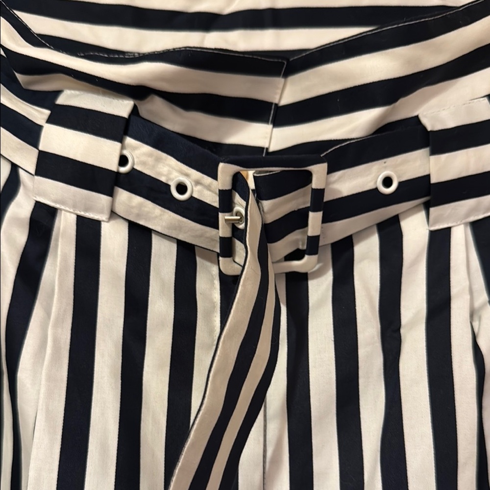 Lina Lee Striped Band shorts